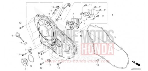 RIGHT CRANKCASE COVER CB750AT de 2026